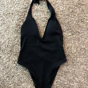 Aerie Ribbed Halter Neck Swimsuit